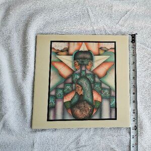 Native American 3 Indians Southwest Approx 12" x 12" Tile Art Amado Pena Artist